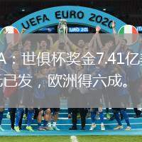 TA：世俱杯獎金7.41億美元已發(fā)，歐洲得六成。